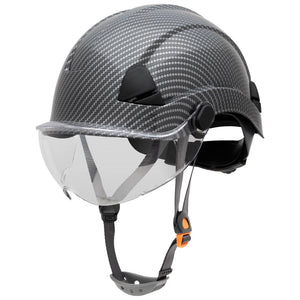 Honeywell Fibre Metal Safety Helmet (Ratchet Suspension) Look up. Look down. Helmet - On