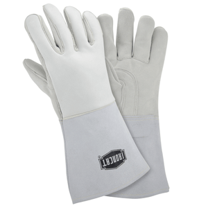 Welders Gloves - West Chester 9061 IronCat 14" White Stick Welding Gloves 6 Pair