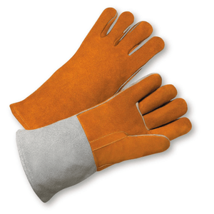 Welders Gloves - West Chester-9401 Russet/Grey Welders Reinforced Thumb Kevlar Sewn