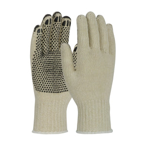 PIP® 36-C330PD Heavy Weight Seamless Knit Cotton/Polyester Glove with PVC Dotted Grip - Coated Fingertips