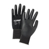 713SUCB,  Seamless Knit Nylon Glove with Polyurethane Coated Flat Grip on Palm & Fingers,  12 Pair
