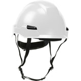 Industrial Climbing Helmet with Polycarbonate / ABS Shell, Nylon Suspension, Wheel Ratchet Adjustment and 4-Point Chin Strap