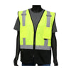 PIP ANSI Type R Class 2 Five Pocket Solid Vest with Black Bottom Front