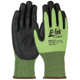 705CGNF, PIP, Hi-Vis Seamless Knit Polykor Blended Glove with Nitrile Foam Coated Grip on Palm & Fingers, 12 pairs