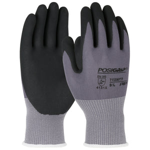 715SNFTP PIP Seamless Knit Nylon Glove with Nitrile Coated Foam Grip on Palm & Fingers 12 Pair