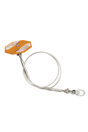 Suspended Cable Anchor, Swivel-eye and 6" Plate
