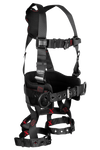 8144B, Falltech Iron™ 3D Construction Belted Full Body Harness, Tongue Buckle Leg Adjustment