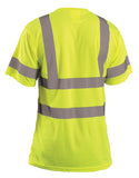 OccuNomix LUX-SSETP3B Type R Class 3 Wicking Birdseye Mesh Safety T-Shirt - Yellow/Orange