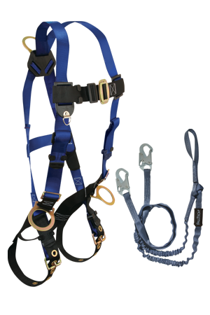 Back and Side D-rings, Tongue Buckles, 5pt, 6' Looped Y-Leg Internal, Snap Hooks