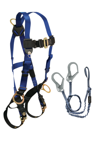 Back and Side D-rings, Tongue Buckles, 5pt, 6'
Looped Y-Leg Internal with Rebar Hooks