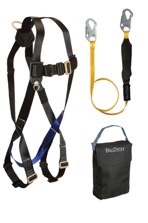 3pt, Back D-ring, Mating Buckles, 6' SoftPack Lanyard and Gear Bag