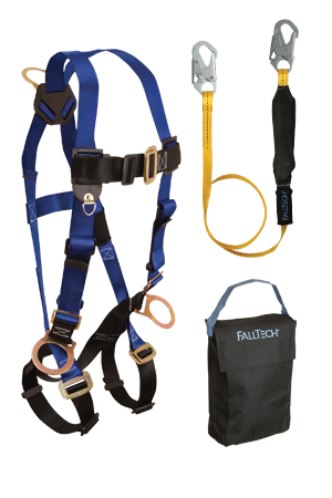 Back and Side D-rings, Mating Buckles, 6' SoftPack Lanyard and Gear Bag