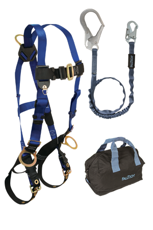 FallTech Back and Side D-rings, Tongue Buckles, 6' Internal, Rebar and ...