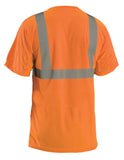 OccuNomix LUX-SSETP2B Type R Class 2 Wicking Birdseye Mesh Safety T-Shirt - Yellow/Orange