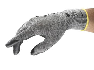 Coated Gloves - Ansell HyFlex 11-801, 12 Pair, Breathable Nitrile Coated Safety Gloves