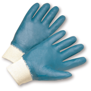 Coated Gloves - West Chester 4000 Knit Wrist Nitrile Fully Coated Jersey Lined