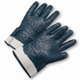 Coated Gloves - West Chester 4550RFFC Safety Cuff Fully Coated Nitrile Rough Finish Jersey Lined