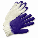 Coated Gloves - West Chester 708SLC String Knit Blue Latex Palm Coated Glove 12 Pair