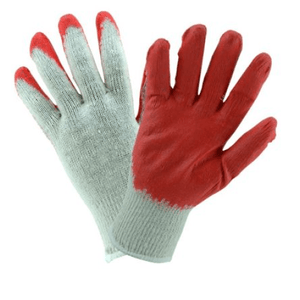 Coated Gloves - West Chester 708SLCE String Knit Red Latex Palm Coated Glove 12 Pair