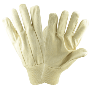 Cotton/Canvas Gloves - West Chester 708K, Poly/Cotton Knit Wrist Canvas Gloves, 12 Pair