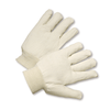 Cotton/Canvas Gloves - West Chester 708R, Poly/Cotton, Knit Wrist Canvas Gloves, Reversible, 12 Pair