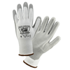 Cut Resistant Gloves - West Chester 713CFHGWU White HPPE A5 Cut Resistant PU Polyurethane Coated 12 Pair