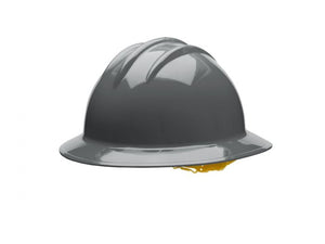 PIP Full Brim Hard Hat with HDPE Shell, 6-Point Polyester Suspension and Wheel Ratchet Adjustment