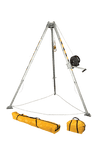 Devices And Accessories - FallTech 7507 Confined Space Tripod Kit W/60' Winch, Leg Bracket, And Storage Bags