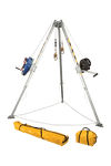 Devices And Accessories - FallTech 7509 Confined Space Adjustable Tripod Kit W/ 60' Winch; 60' Retrieval SRL