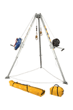 Devices And Accessories - FallTech 7509 Confined Space Adjustable Tripod Kit W/ 60' Winch; 60' Retrieval SRL