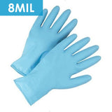 Disposable Gloves - Disposable Gloves-2950 8 Mil Powder Free 11.5" Blue Nitrile- 50/box.