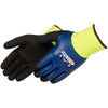 ARCTIC TUFF™ BLUE NITRILE THERMAL SHELL WITH LINING (HI-VIS GREEN) F4784LG 12/PR