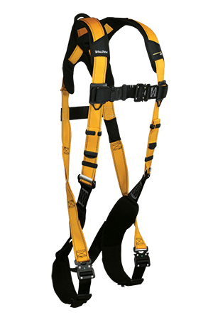 Harnesses And Belts - FallTech Journeyman Flex 7021BQC, Aluminum, Full Body Harness, 1 D-Ring