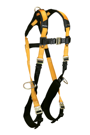 Harnesses And Belts - Falltech Journeyman Flex 7023qc, Steel, Full Body Harness, 3 D-Rings, Free Shipping