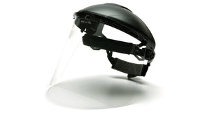 Head/Face Protection - Pyramex S1010 Clear Face Shield, Polyethylene, 15pk