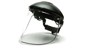 Head/Face Protection - Pyramex S1015 Clear Aluminum Bound Polythylene Face Shield 15pk