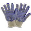Heat Resistant Gloves - Hot Mill Glove, T25NW, Reversible, Blue Nitrile W Pattern
