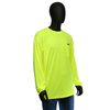 Hi-Viz - Neon Yellow Or Orange Long Sleeve Shirt, 47407, Hi-Viz, Non-ANSI