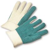 Hotmill Gloves - West Chester 7924GR Hvy Weight, Bandtop Green Palm Hotmill Glove