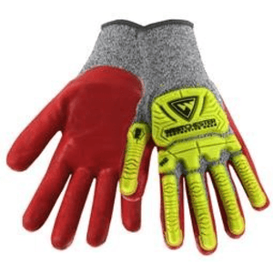 Impact Gloves - West Chester 713SNTPRG, R2 Flx Super Rugged, Nitrile Coated Gloves, Pair