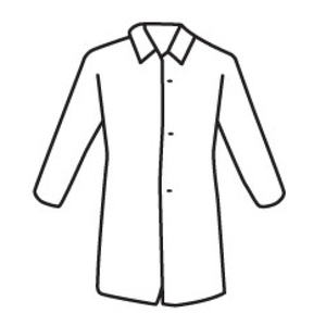 Lab Coats - West Chester 3718 Posi-Wear UB - White Lab Coat Snap Front Closure, No Pocket