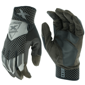 Mechanics Gloves - West Chester 89303GY, Extreme Work Knuckle KnoX, Touchscreen Gloves, Pair