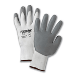 Nitrile Coated Gloves - West Chester 715SNFLW PosiGrip White Gloves With Gray Nitrile Palm, 12 Pair