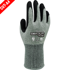 Nitrile Coated Gloves - Wonder Grip Dexcut WG-787 A4 Cut Resistant Nitrile Coated Gloves 12 Pair, Free Shipping