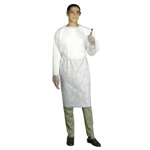 Smocks - West Chester 3520 SBP White Wrap Smock, Open Cuff
