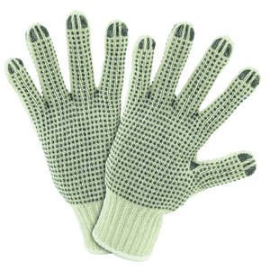 String Knit Gloves - West Chester 708SKBS Mens String Knit PVC Dotted 2 Sides Glove 12 Pair