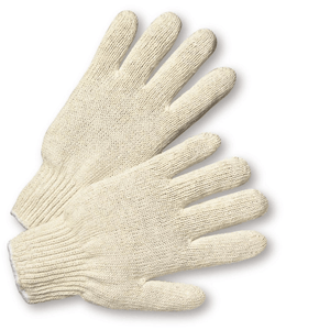 String Knit Gloves - West Chester K708S30, Cotton/Polyester String Knit Gloves 12 Pair