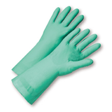Unsupported Gloves - West Chester52N100 11 Mil Unlined Green Nitrile, Individually Packaged - Premium Posi Grip - Small