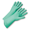 Unsupported Gloves - West Chester52N104 18mil Flock Lined Green Nitrile, Individually Packaged - Premium Posi Grip -