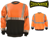 OccuNomix LUX-CSWT Type R Class 3 Crew Sweatshirt - Yellow/Orange